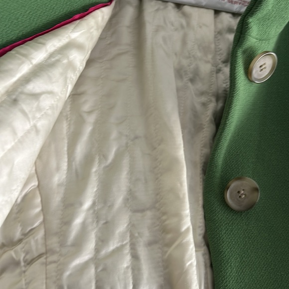 J.Crew Womens Green Wool Blend blazer Lined size~10 recently dry cleaned - Picture 2 of 3